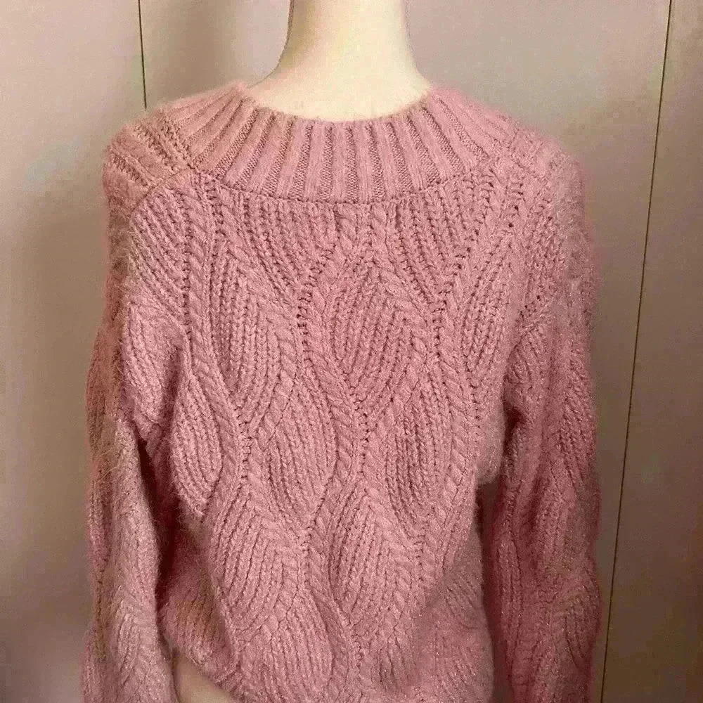 Pink universal thread sweater top cradigan - Picture 7 of 11
